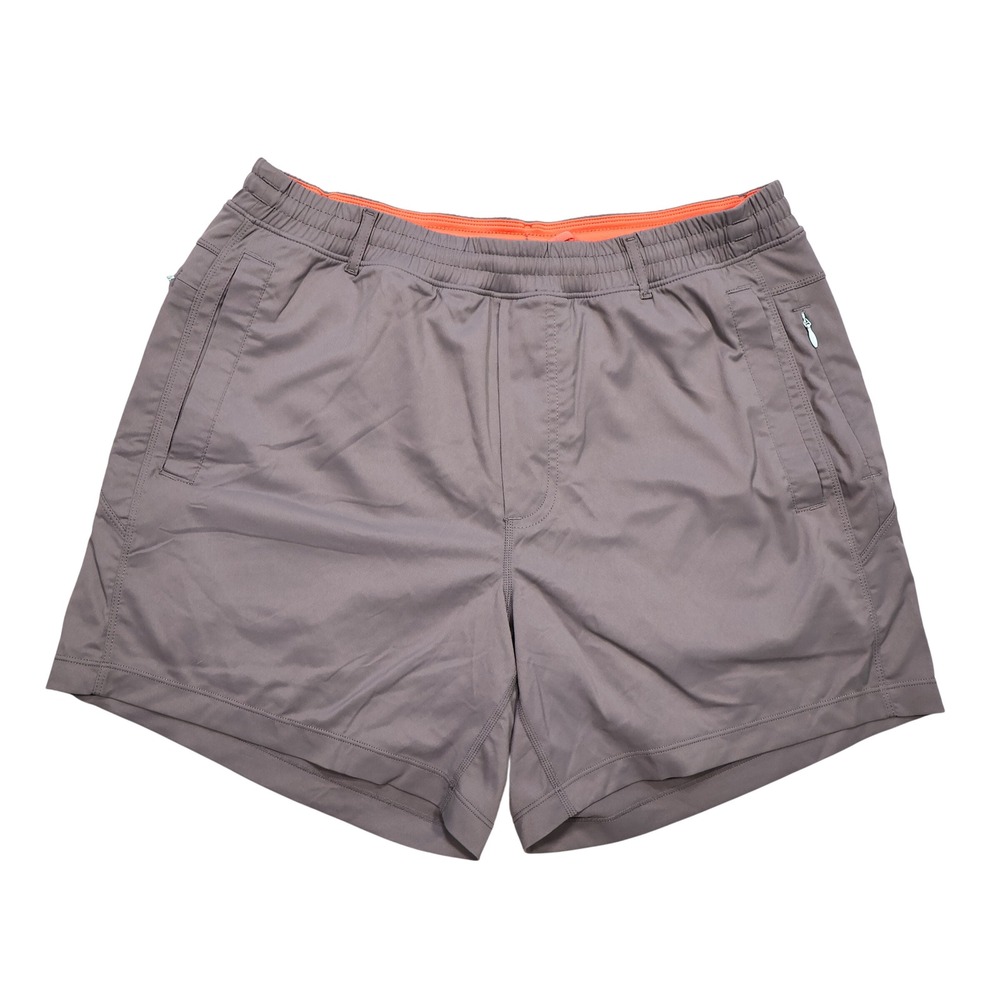 BIRDDOGS Men's L Short Grey Orange Boomsticks Classic Original 7" Twill Shorts